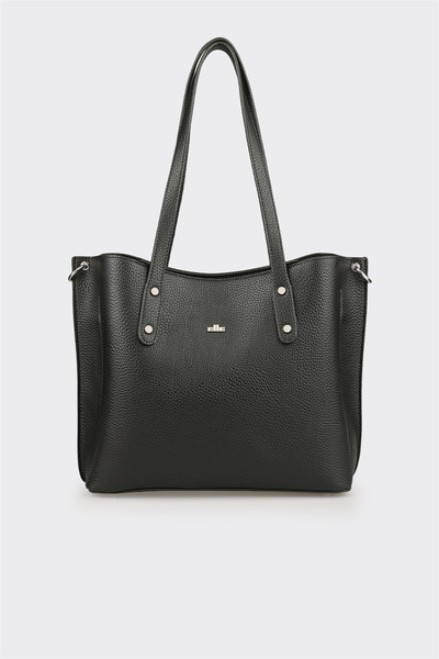 Elle Shoes Siyah Kadın Büyük Omuz Çantası