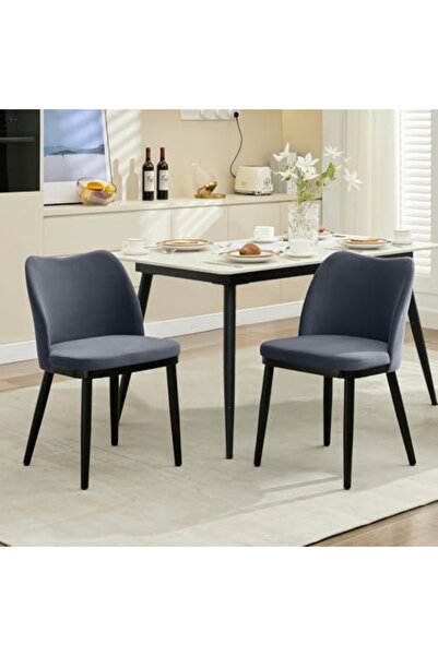 Garvee 2-Pack Velvet Dining Chairs, Beige Heart - Back,Wood Legs for Kitchen/...