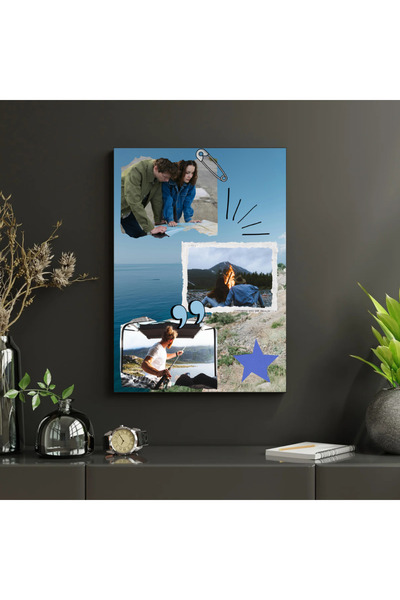 Bpestore Tablou personalizat pentru cupluri, 3 tablouri - Pânză premium 50x70...