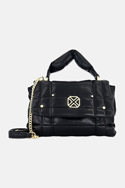 XTI Women Brand Logo Cross Body Bag, Black