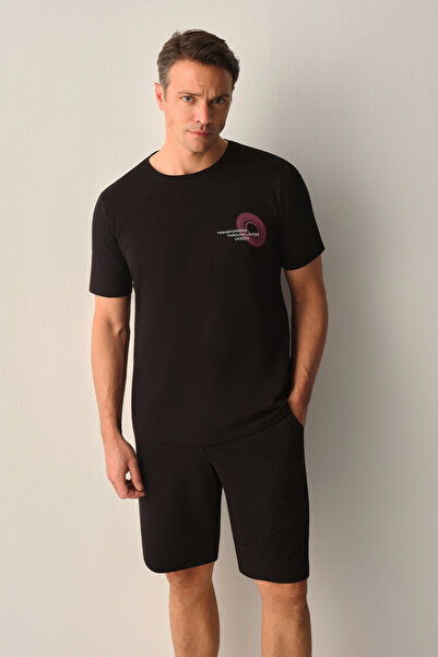 SUWEN Σετ Πιτζάμες Ανδρικό Σορτς Meta