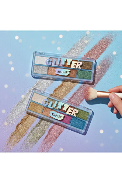 Livenda 8 Colors Summer Glitter Eyeshadow Palette - Set of 2