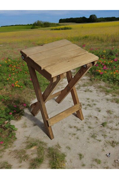 Empressco Katlanabilir Ahşap Kamp ve Bahçe Taburesi, Piknik İçin Rahat Seçenek