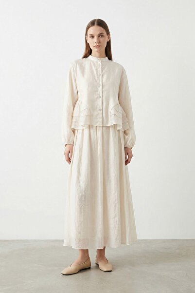 Soul Women's Hakim Collar Ruffle Detail TENCEL™ Tunic Skirt Set – 32502Tks - ...