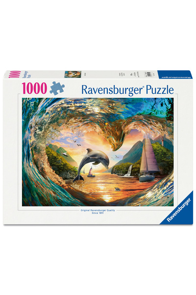 RAVENSBURGER Puzzle Dolphin's Heart Leap 1000pcs (12001711)