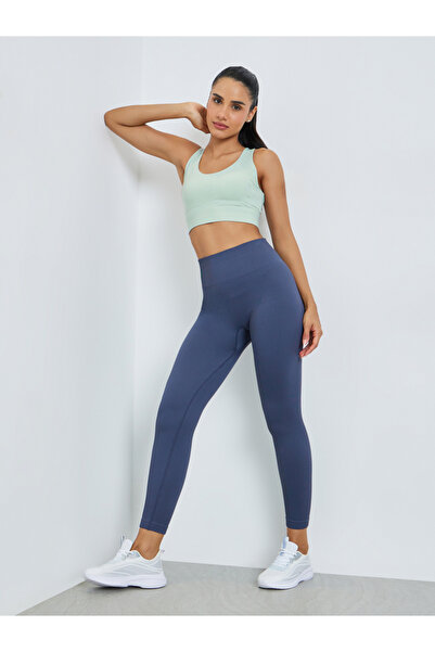 Styli Mint Green Crisscross Back Sports Bra