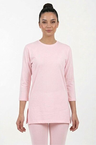 MC Company Kadın Pamuklu Süprem Kumaş Bisiklet Yaka Regular Fit Truvakar Kol ...