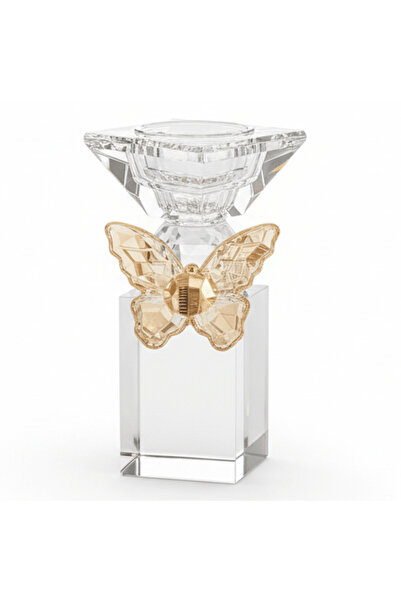 AKDC 15 cm Glass Incense Burner with Decorative Butterfly Design for Aromathe...