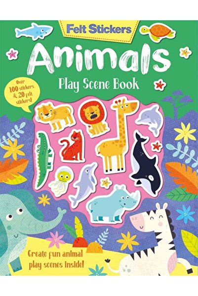 Generic Brand Felt Stickers - Animals Play Scene Book