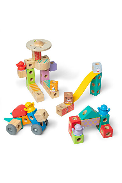 Melissa & Doug Set de construcții Blockables Oraș (806012)