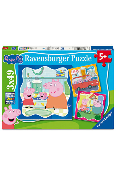 RAVENSBURGER Puzzle Peppa Pig 3x49p (12004288)