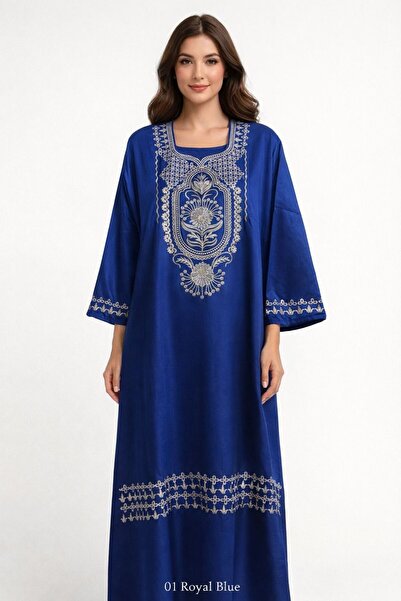 Kareem Miss Salma Women's jalabiya with distinctive oriental embroidery, soft...