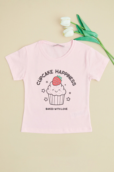 Fulla Moda Cupcake Happiness με τύπωμα Κοριτσίστικο Μπλουζάκι