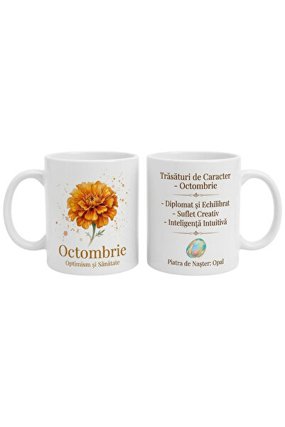 Velke`s Shop Personalized Premium Mug. Symbol of the Month of October