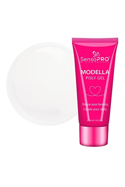 SensoPRO Milano Polygel MODELLA - White, 15ml