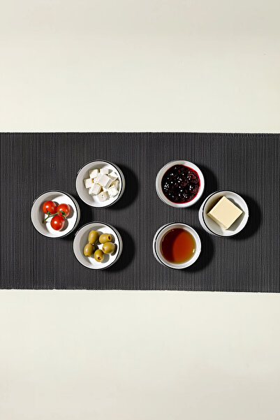 Nehir Black Line 6 Piece Ceramic Bowl Set