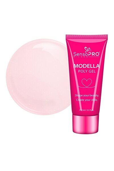 SensoPRO Milano Polygel MODELLA - Blush Milano, 15 ml