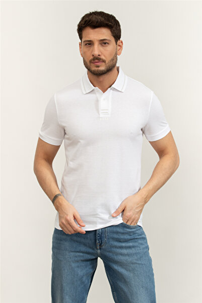 BOSS Pl Paule Erkek Polo Yaka T-Shirt Beyaz