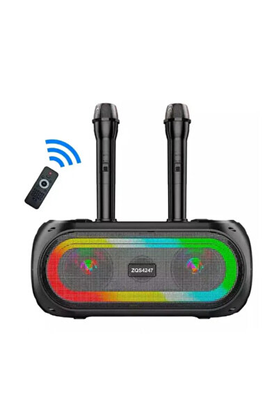 AHMED Portable Bluetooth speaker ZQS 4247 karaoke with 2 microphones