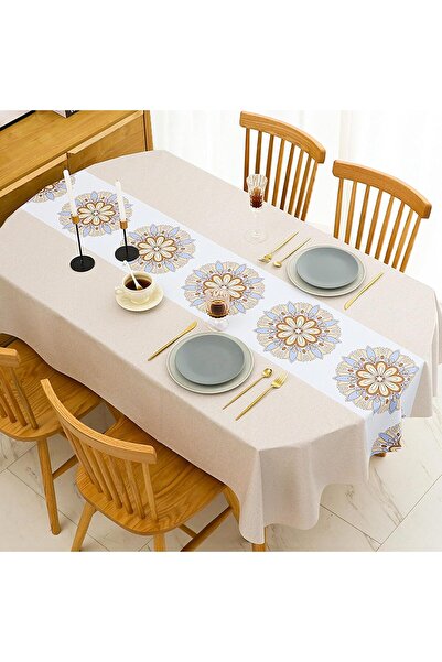 Arabest Table Cloth Rectangle Table Party 55.1x86.6in, Waterproof Stain and W...