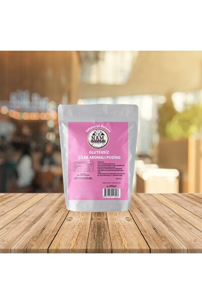 Glutensiz Çilekli Puding (200 gr)