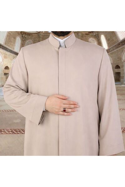 İkranur Kuduri Namaz and Imam Robe Long Mink Enderun Model