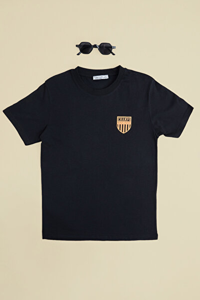 Fulla Moda Run cu imprimeu guler rotund Tricou pentru băieți