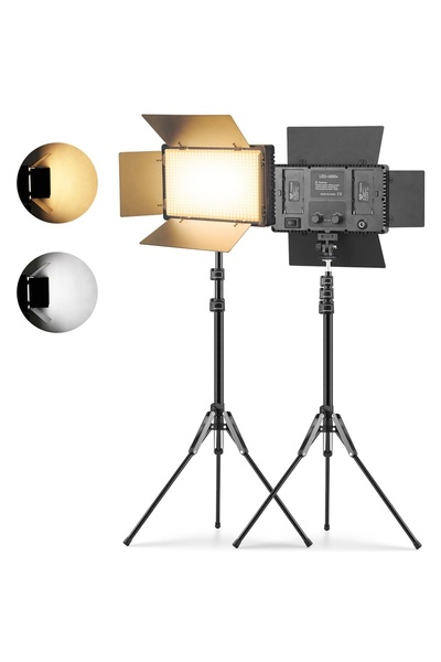 EN SİGA Bataryasız 800 Led Fotoğraf Stüdyo Vlog Röportoj Yayın Çekim Işığı Tr...