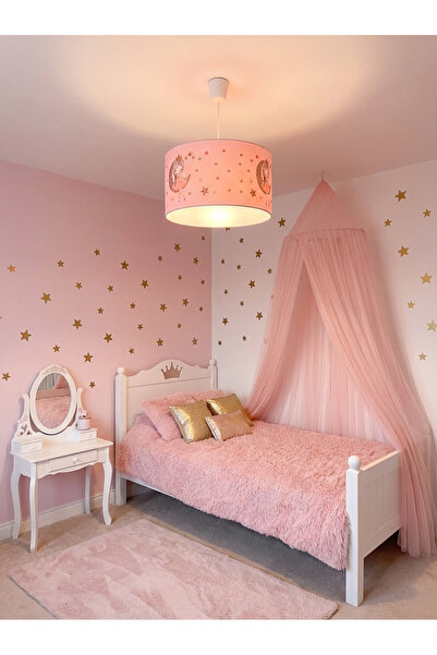 instababyrooms Prenses Temalı Çocuk Odası Avize – Kız Çocuk Odası Sarkıt Tava...