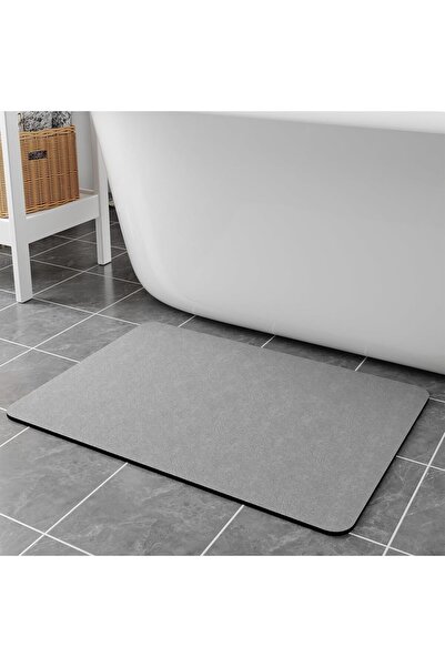 Arabest Diatomaceous Earth Bath Mat, 50x80cm Quick Dry Non Slip Bathroom Rug,...