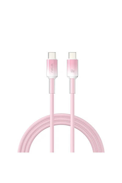 WIWU كابل سيليكون من النوع C إلى النوع C من سلسلة NeoLink 60W، موديل WI-C063،...