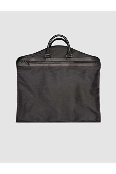 Cabani Genuine Leather Detailed Suit Carrying Bag Bag Si Black (Garment Bag)