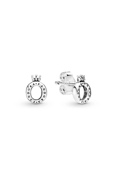 Pandora Crown O-shaped earrings