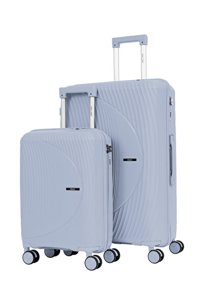 PARAJOHN Para John 2-Piece PP Luggage Set 20/28" Anti-Theft Zipper 8 Wheels S...
