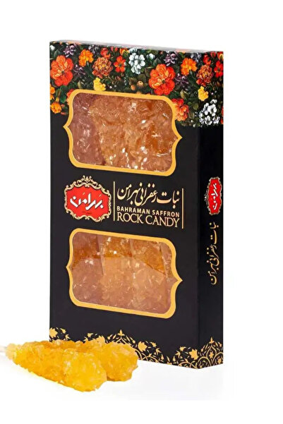 bahraman 100%DOĞAL NÖBET NEBAT NABAT ŞEKERİ SAFRANLI SARI 1 KUTU (8) ADET