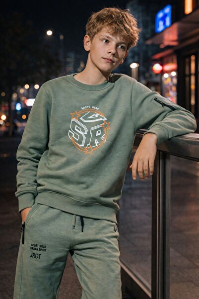 GMG Baby Boys' Suit with Circular Neck, Pockets and Zippers, Ages 11, 12, 13, 14