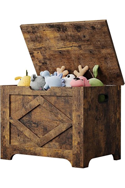 Garvee 23.6" Wooden Storage Chest Bench – Safety Hinge, U-Shaped Pull, Large ...