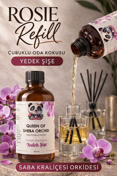 rosie Queen of Sheba Orchid Çubuklu Oda Kokusu Yedek Şişe 250 ml – Orchid (Or...