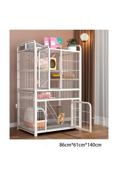 KEKE Stackable Heavy Duty Luxury Foldable Pet Cage with Door