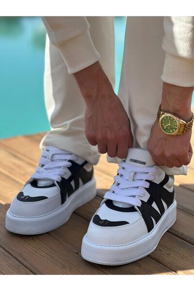 TEET MN2407 - Ανδρικά αθλητικά παπούτσια CBT Star-X ΛΕΥΚΟ/ΜΑΥΡΟ