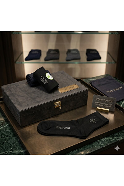 Fine Touch Premium Men's Bamboo Socks – Anti-Sweat, Long-Lasting, and High-Qu...