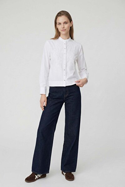 ALLDAY White Shirt with Embroidery Detail