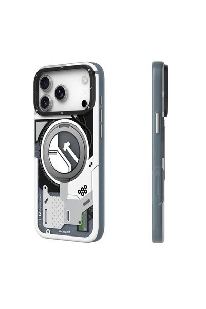 Youngkit iPhone 17 Pro Max STARSHIP Series Back Case Magsafe 360° Rotating Stand