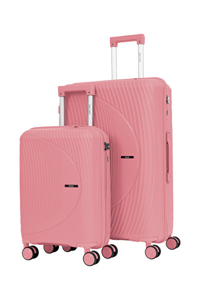 PARAJOHN Para John 2-Piece PP Luggage Set 20/28" Anti-Theft Zipper 8 Wheels S...