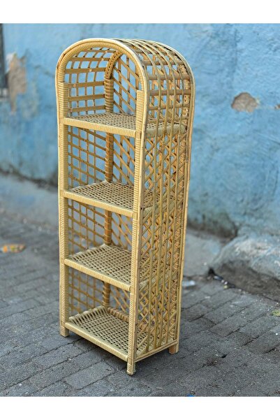 Zirve hasır Bambu 4 katlı kitaplık