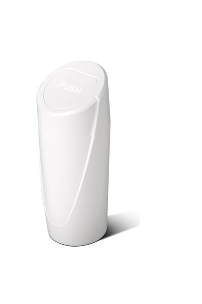 Arabest سلة مهملات للسيارة مع غطاء، وحامل أكواب - سلة مهملات صغيرة مانعة للتسرب