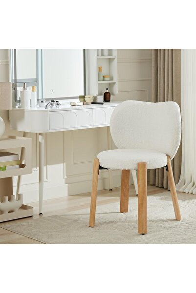 Garvee Mid-Century Modern Heart-Back Lounge Chair