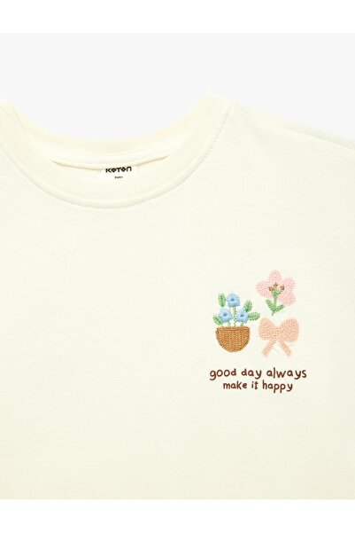 Koton Tricou pentru fetițe, cu imprimeu, fără mâneci, pachet de bumbac