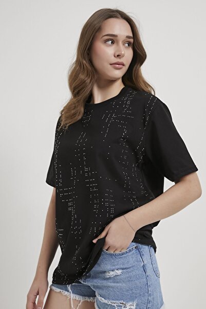 Arma Life ARMALIFE 3001 ŽENSKA MAJICA SA KAMENČIĆIMA NA KRAVATI