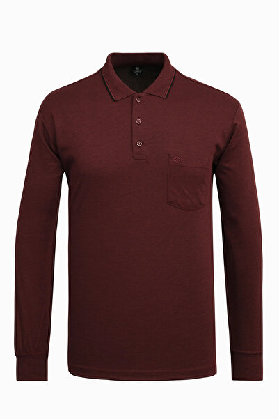 Çizgi Triko Ανδρικό μακρυμάνικο φούτερ με λαιμόκοψη πόλο και τσέπες, εποχιακό...